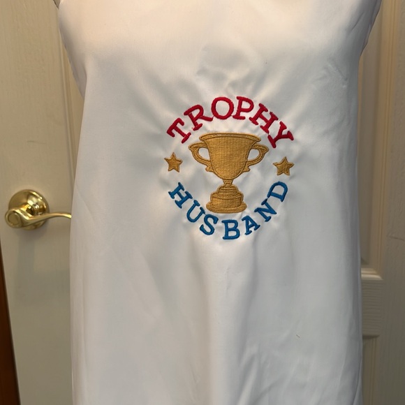 Trophy Husband Embroidered Apron.Great gift for Dads, Chefs, Birthdays,&Holidays - Picture 2 of 3